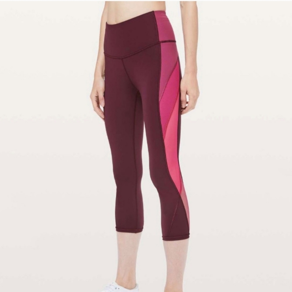 LULULEMON Colour Me Ombre Crop Size 4